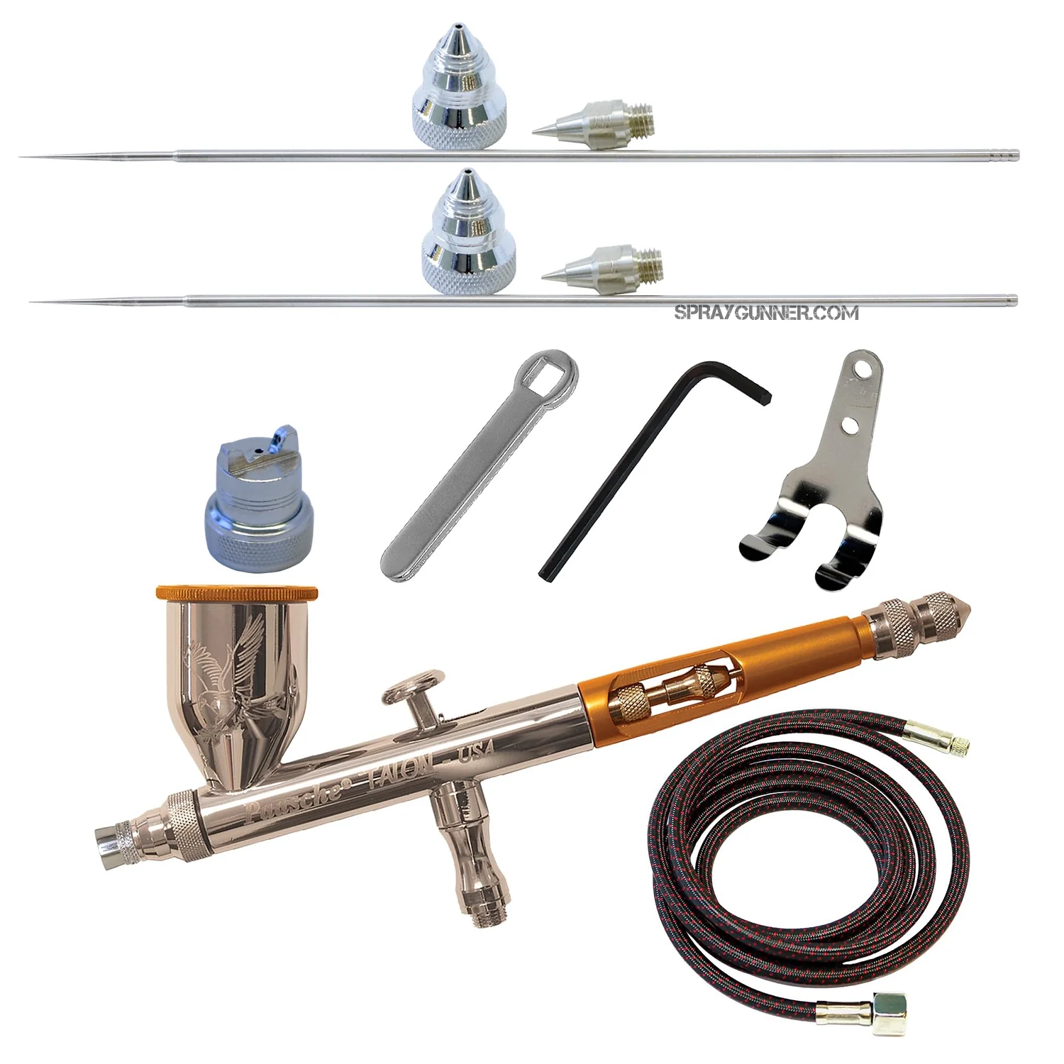 Paasche Talon Set with Three Heads and Fan Cap TG-3AS - Image 3